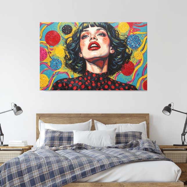 GOTHIC WASTELAND 8 CANVAS PRINT (Insitu(Bedroom))