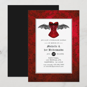Gothic Wedding Bridesmaids Luncheon Invitation