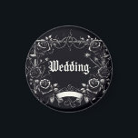 Gothic Wedding Car Magnet<br><div class="desc">The Goth Magnet can be a wonderful addition to a Halloween-themed wedding or even for a unique touch on any wedding day. Its gothic elements add a touch of darkness and intrigue, while the floral patterns soften the overall design, creating a perfect balance for a wedding setting. Placing these magnets...</div>