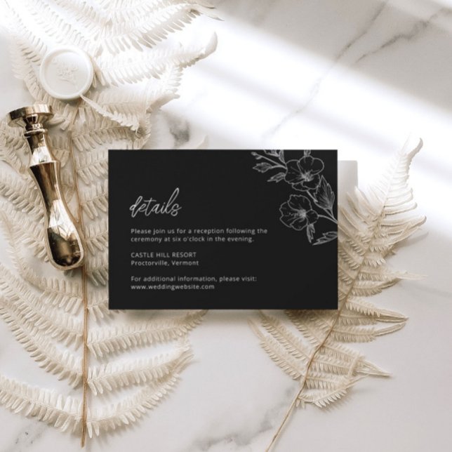 Gothic Wedding Details Enclosure Card (Creator Uploaded)