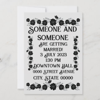 Gothic Wedding Holiday Card