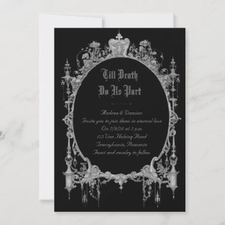 Gothic Wedding Invitation | Till Death Do Us Part 