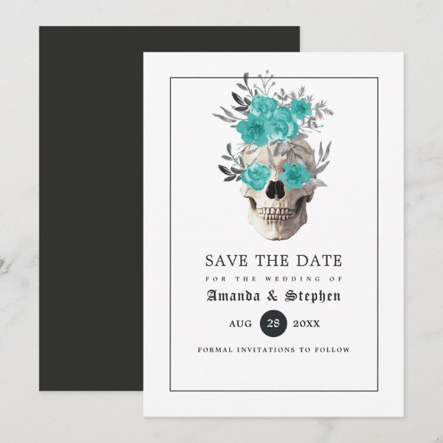 Gothic Wedding Save The Date (Front/Back)
