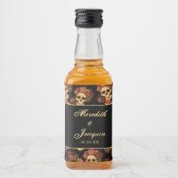 Gothic Wedding Skulls Black Red Rose Custom