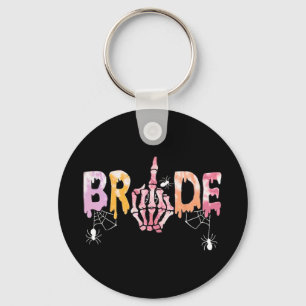 Gothic Wedding Spooky Halloween Skeleton Bride Jus Key Ring