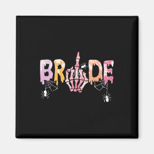 Gothic Wedding Spooky Halloween Skeleton Bride Jus Magnet