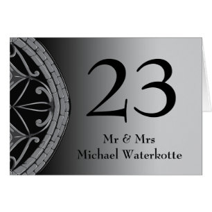 Gothic Wedding Table Seating Card
