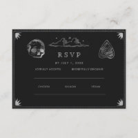 Gothic Wedding Wedding Website | RSVP QR Cod