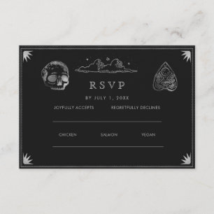 Gothic Wedding Wedding Website   RSVP QR Cod Enclosure Card