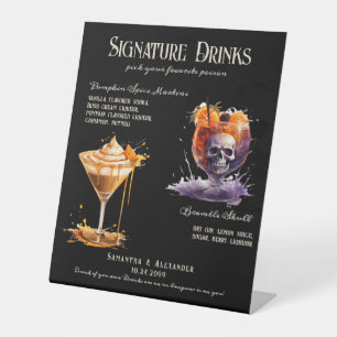 Gothic Wedding Whimsigoth 5 Signature Drinks Sign