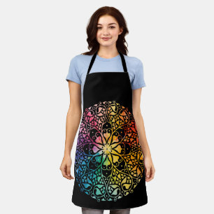 Gothic Window Rainbow Pride Apron