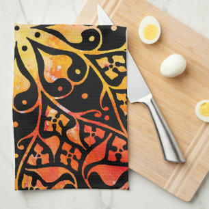 Gothic Window Rainbow Pride Tea Towel