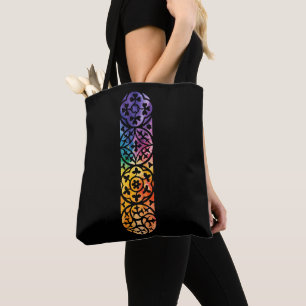 Gothic Window Rainbow Pride Tote Bag