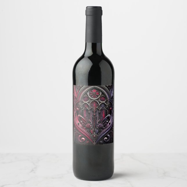 Gothic Wine Bottle Label (Front)