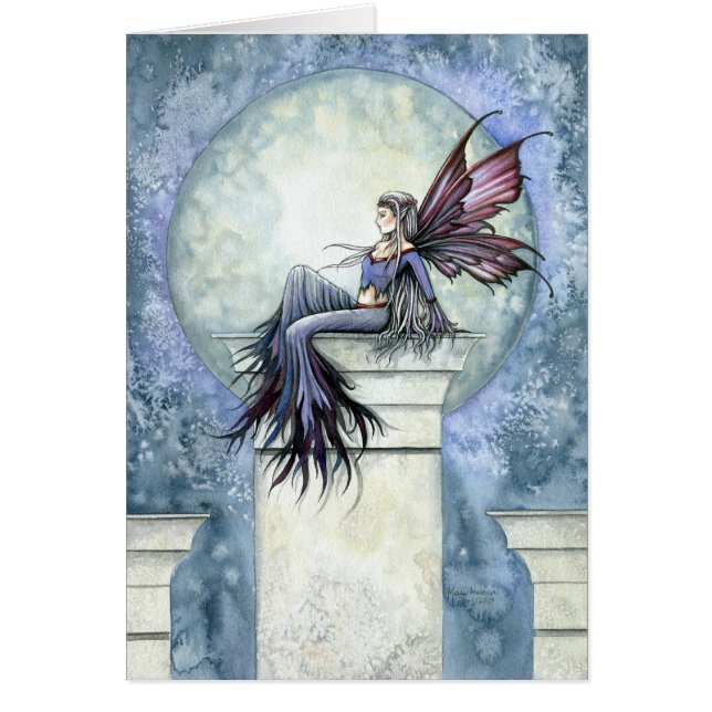 Gothic Winter Fairy Card ~ Blank (Front)