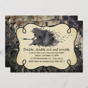 Gothic Witch Halloween Party Invitation