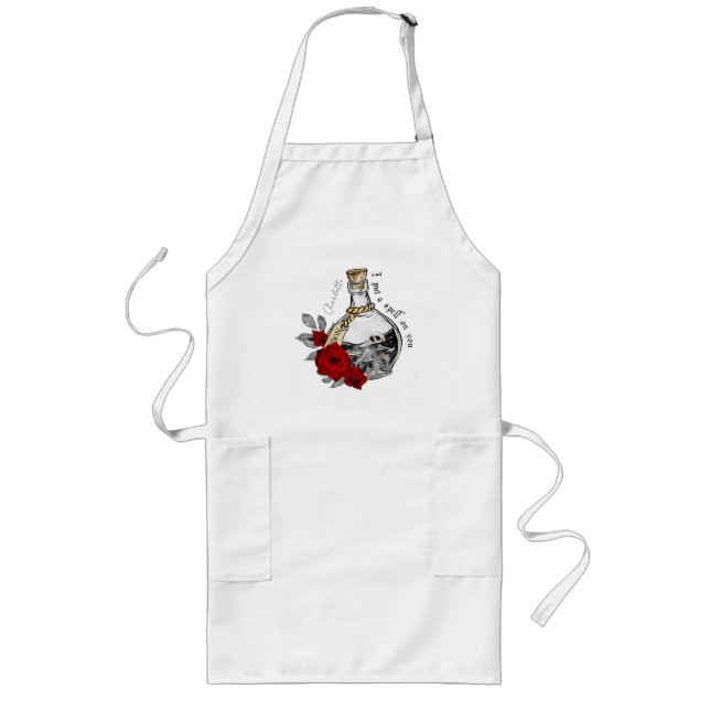 Gothic Witch Love Potion Long Apron (Front)