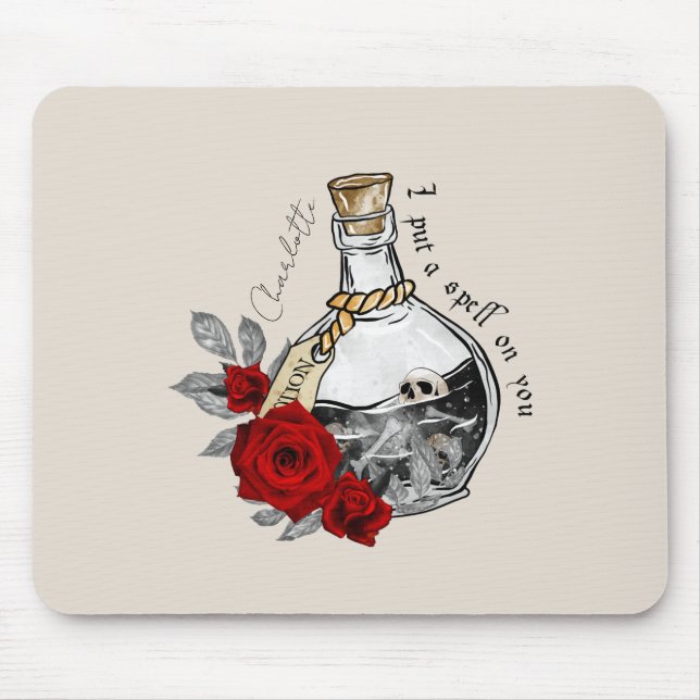 Gothic Witch Love Potion Mouse Mat (Front)