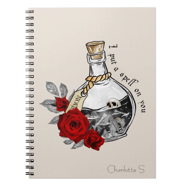Gothic Witch Love Potion Notebook (Front)