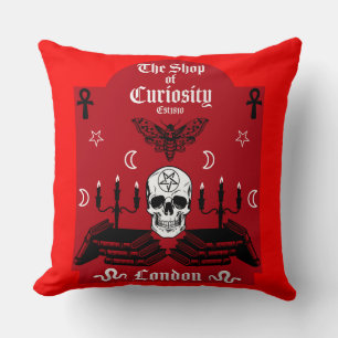 Gothic Witch Punk Halloween Cushion
