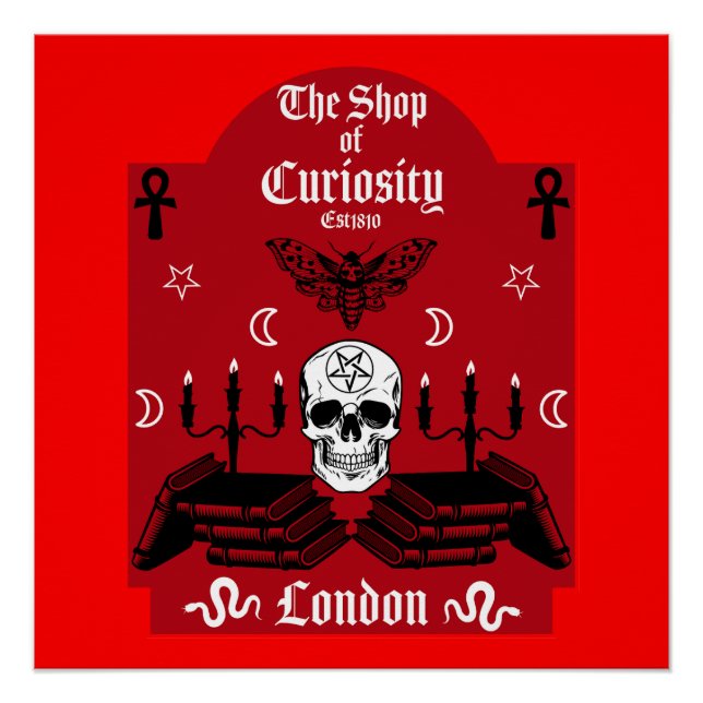 Gothic Witch Punk Halloween Poster (Front)