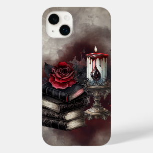 Gothic Witchery   Dark Red Witchy Tomes and Candle Case-Mate iPhone 14 Plus Case