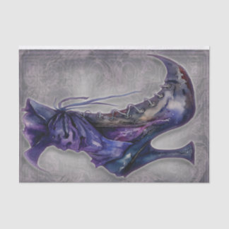 Gothic Witches Boot Decoupage Paper