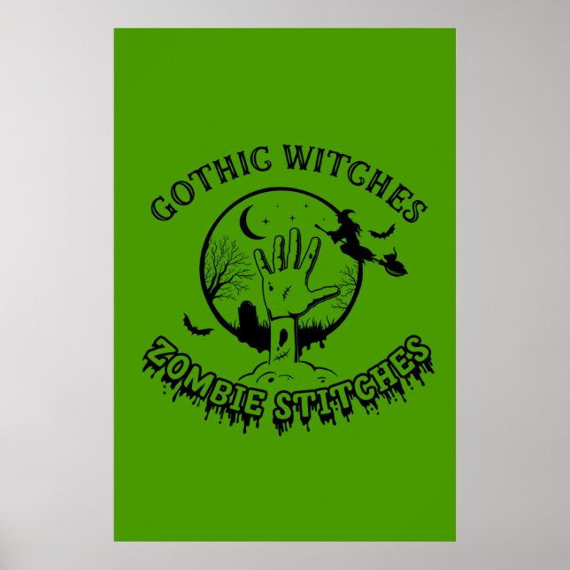 Gothic Witches Zombie Stitches Poster (24x36) (Front)