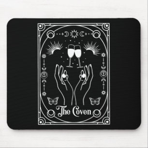 Gothic Witchy Coven Bride Tarot Halloween Bachelor Mouse Mat