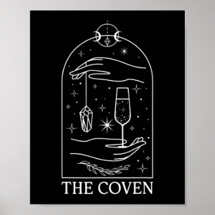 Gothic Witchy Coven Bride Tarot Matching Bachelore Poster