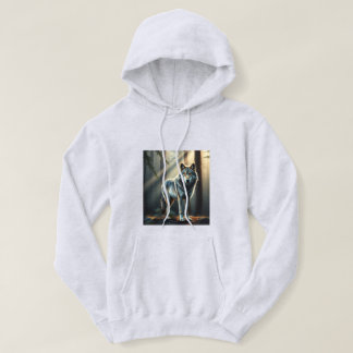 Gothic Wolf Moonlight Oil Painting Hoodie 