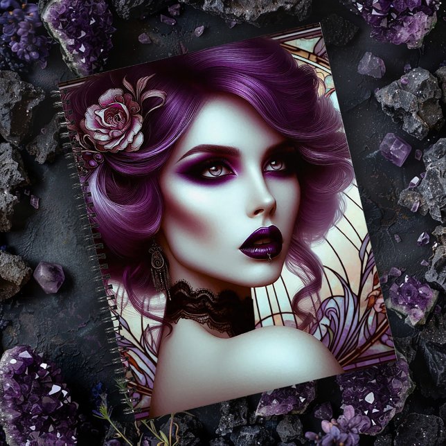 Gothic Woman Art Nouveau Style Notebook (Creator Uploaded)