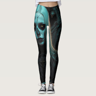 Gothic Zombie Dark Elegance  Leggings