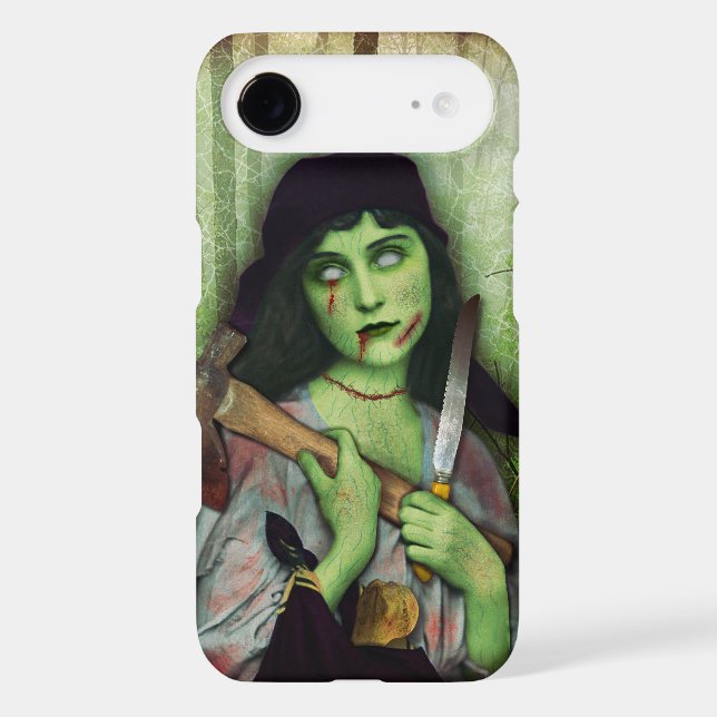 Gothic Zombie Girl Halloween Horror Name Case-Mate iPhone Case (Back)