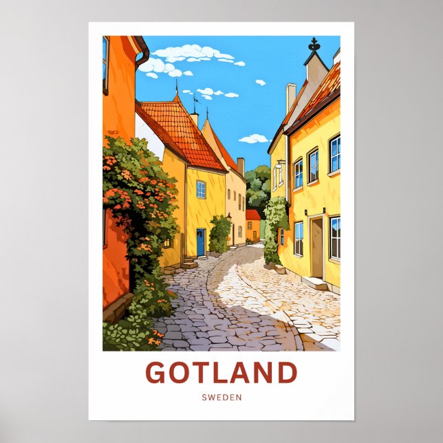 Gotland Sweden Travel Print (Front)