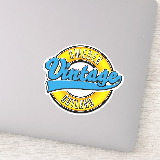 Gotland Sweden vintage style logo (Detail)