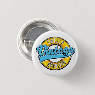 Gotland Sweden vintage style logo Button