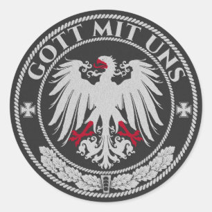 Gott Mit Uns - God With US Christianity Christmas Classic Round Sticker