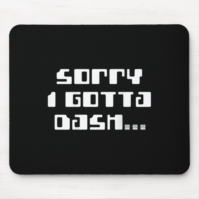 Gotta Dash Video Game Geometry Video Gamer Back Pr Mouse Mat (Front)