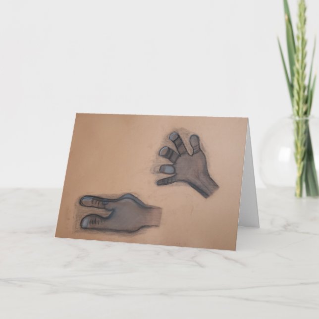 "Gotta hand it to you..." Thank You Card (Front)