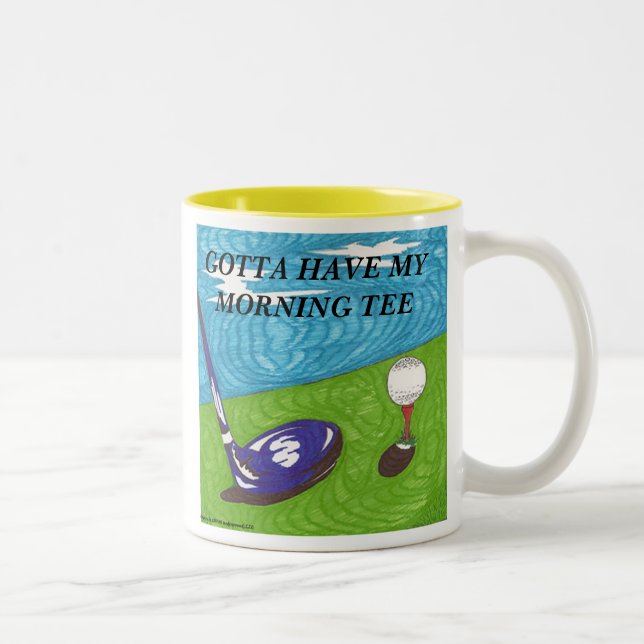 Gotta Have My Morning Tee Golf Mug (Right)