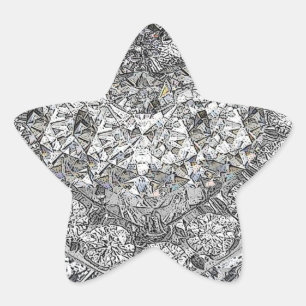 Gotta Lotta Diamonds Background Star Sticker