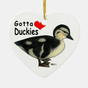 Gotta Love Duckies Ceramic Tree Decoration