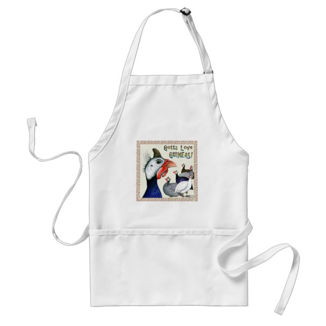 Gotta Love Guineas! Standard Apron (Front)