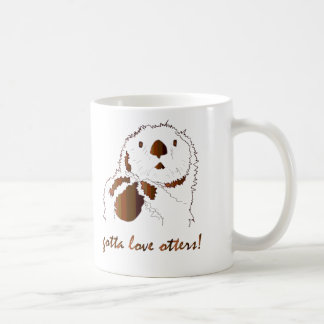 gotta love otters coffee mug
