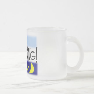gottasing7 frosted glass coffee mug