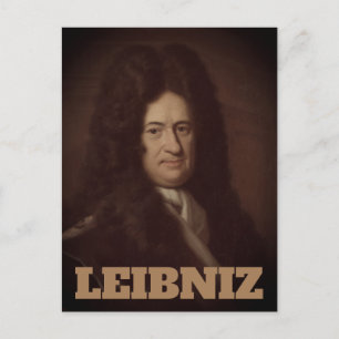Gottfried Wilhelm Leibniz (c. 1695) Postcard