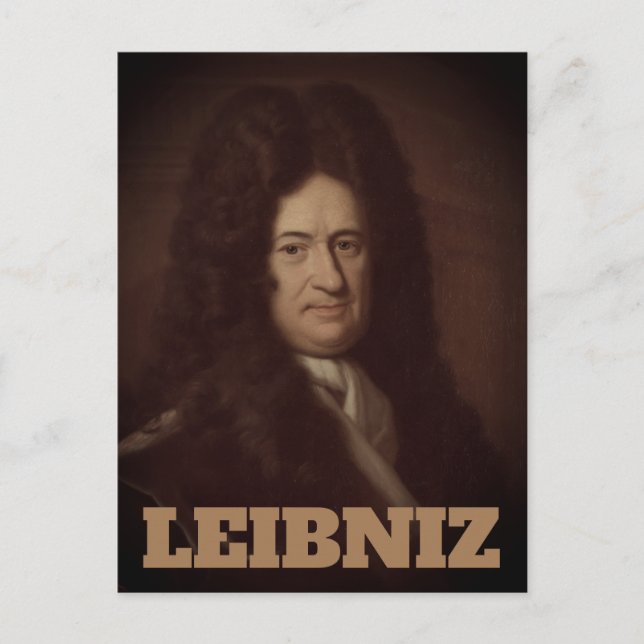 Gottfried Wilhelm Leibniz (c. 1695) Postcard (Front)