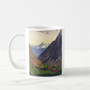 Gotthard Pass mountain pass in the Alps Coffee Mug