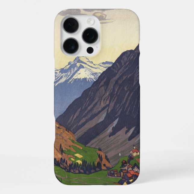 Gotthard Pass mountain pass in the Alps iPhone Case (Back)